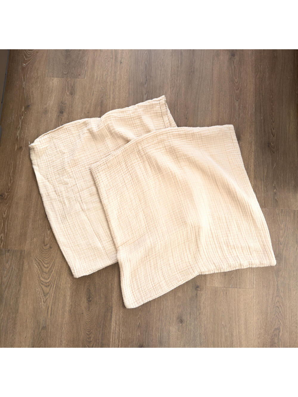 NEW Ivory Cotton Gauze Euro Sham Pillow